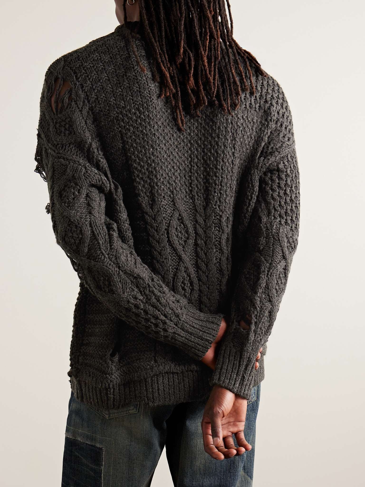 Savage Distressed Knitted Sweater - 3