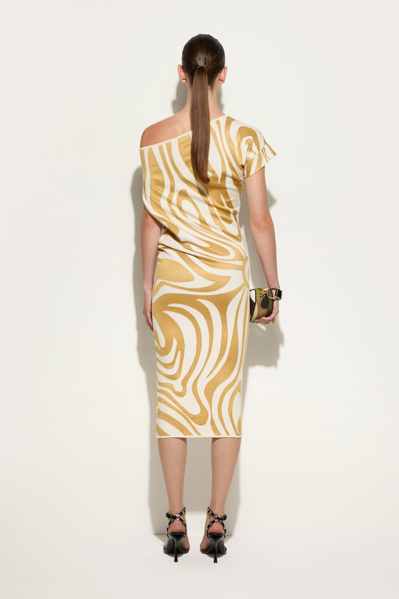 DRAPED LONGUETTE DRESS 4