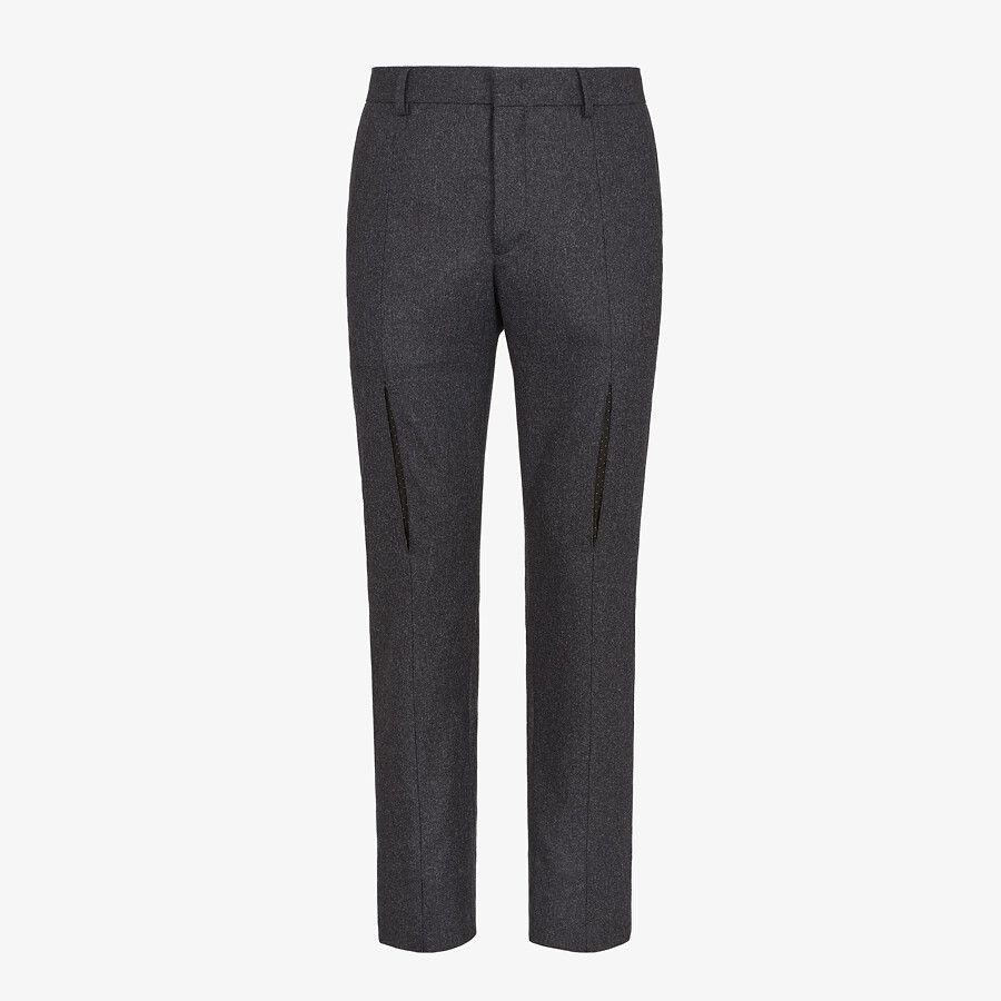 Gray wool pants - 1