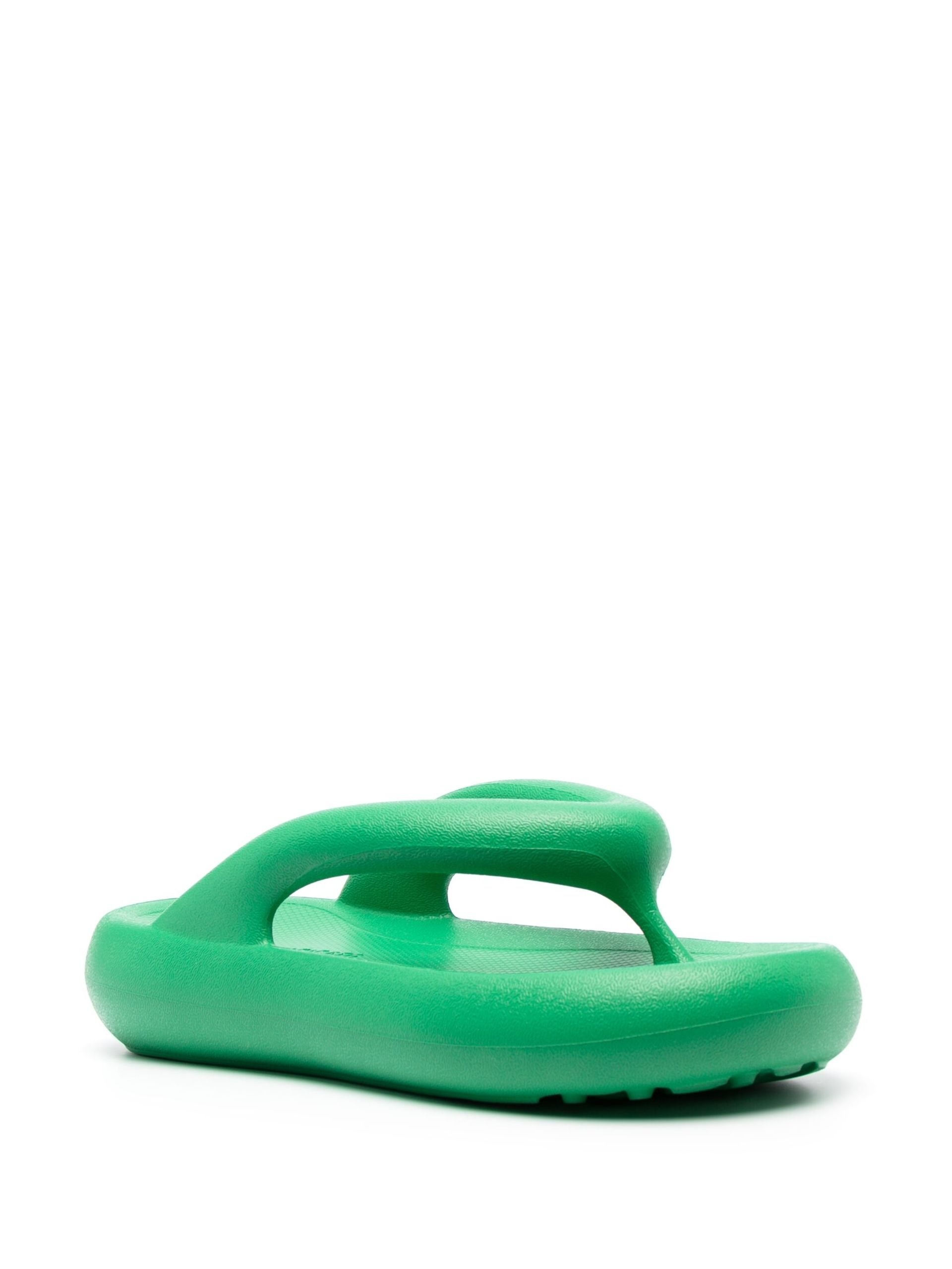 green Delta padded flatform sandals - 2