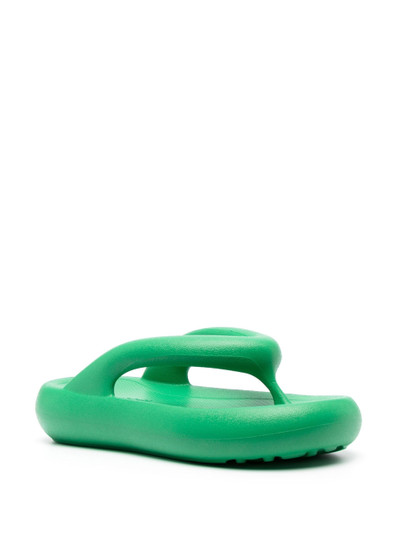 Axel Arigato green Delta padded flatform sandals outlook
