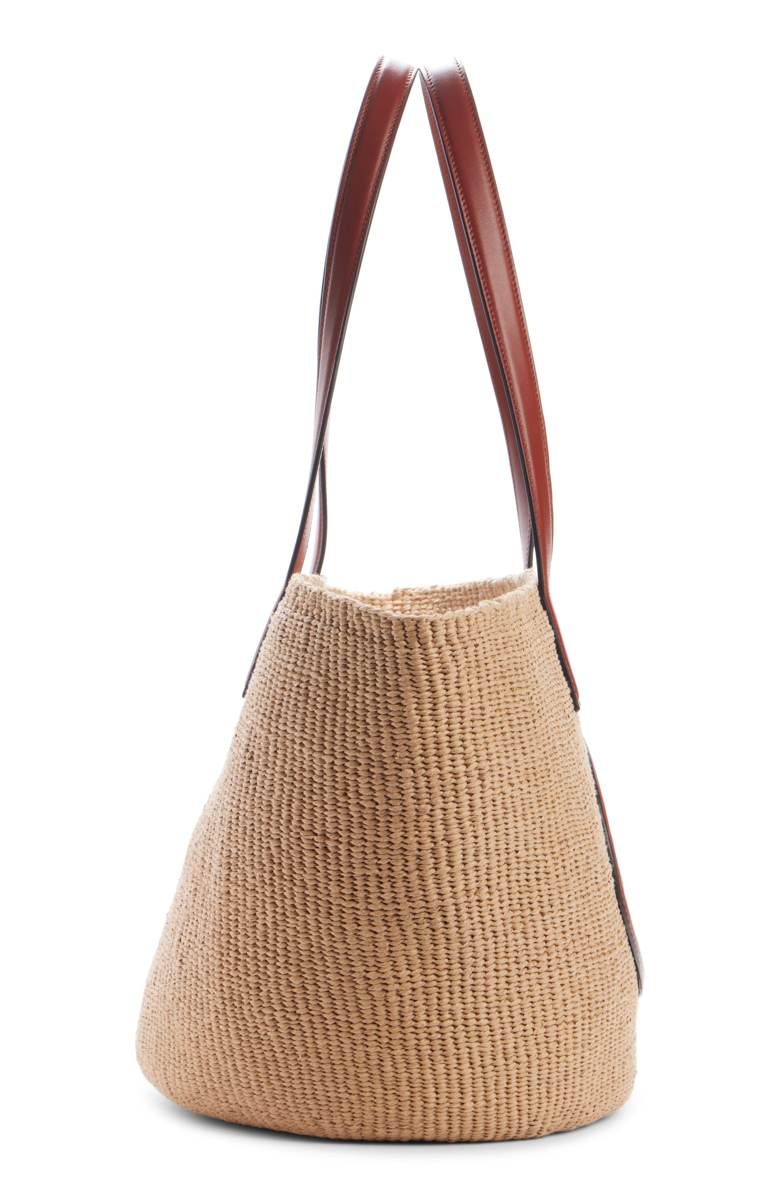 Chloé Large Horse Medal Basket Bag in 27S Sepia Brown at Nordstrom - 4