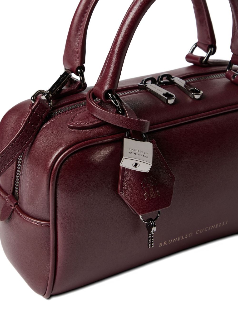 Explorer small Boston leather shoulder bag - 4