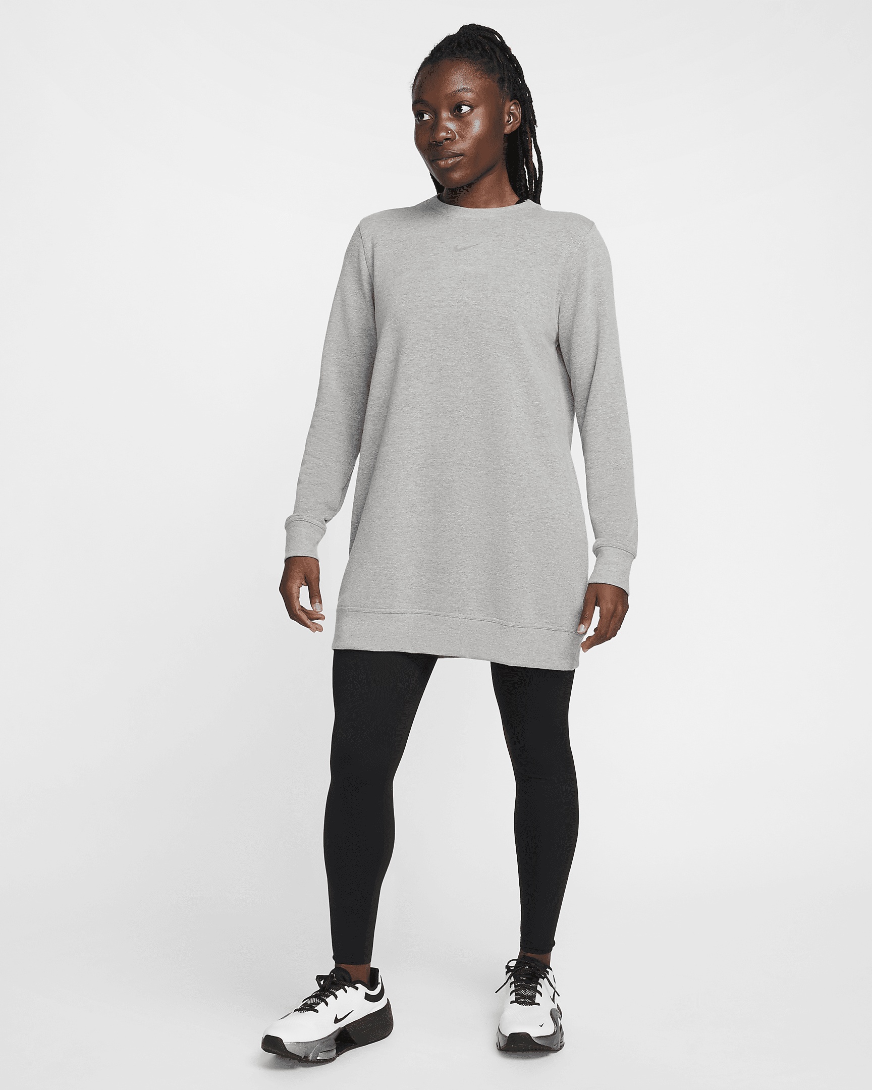 Nike Dri-FIT One Women's Crew-Neck French Terry Tunic - 4