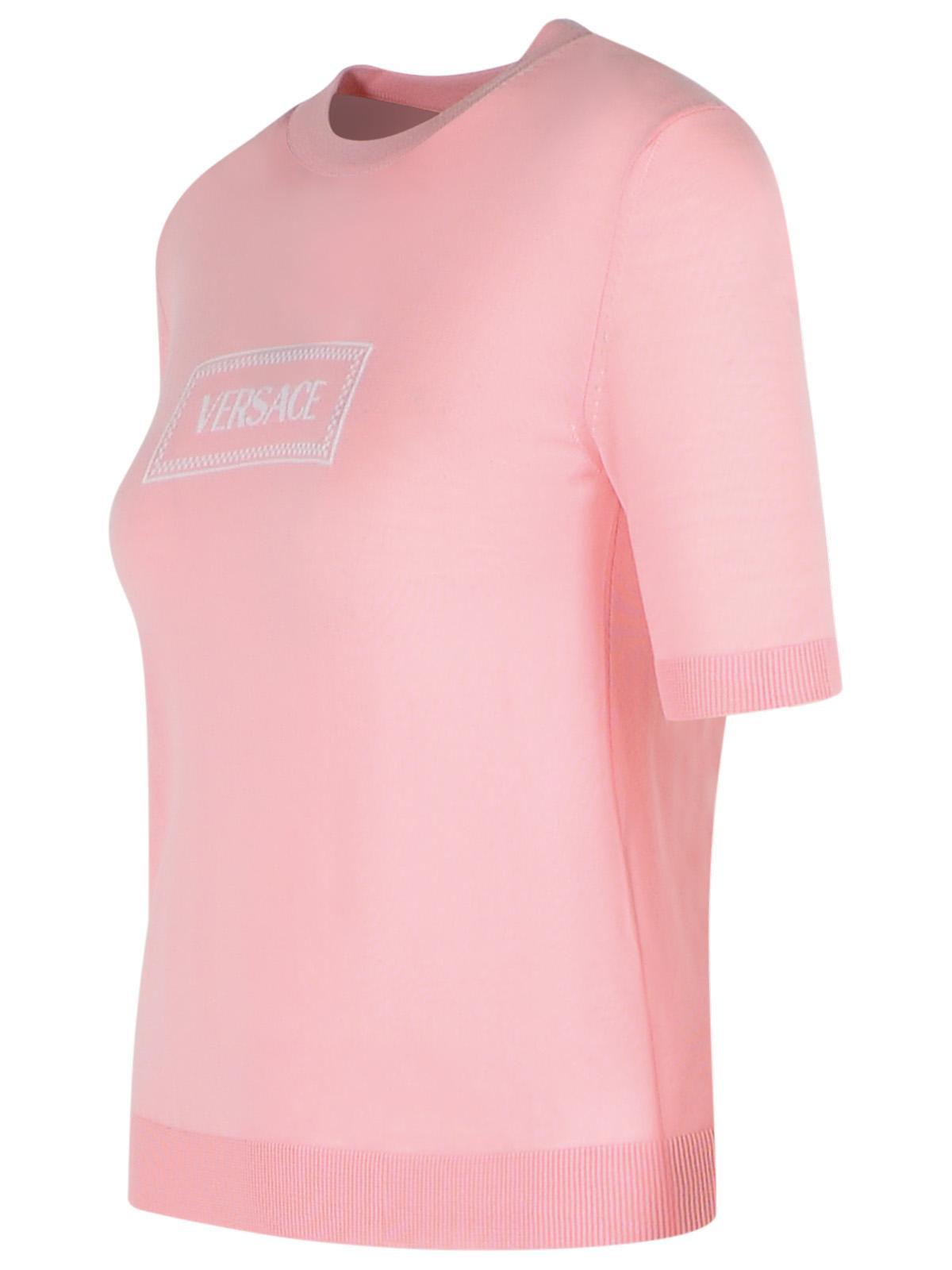 Versace Pink Virgin Wool Sweater Women - 2