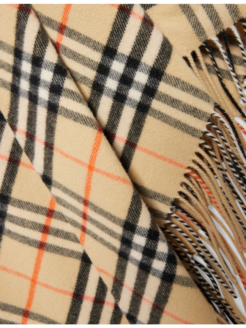 Check Wool-Cashmere Cape - 2