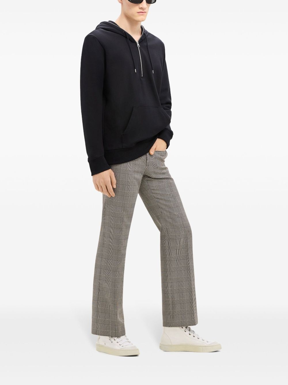 zipped fleece hoodie - 4
