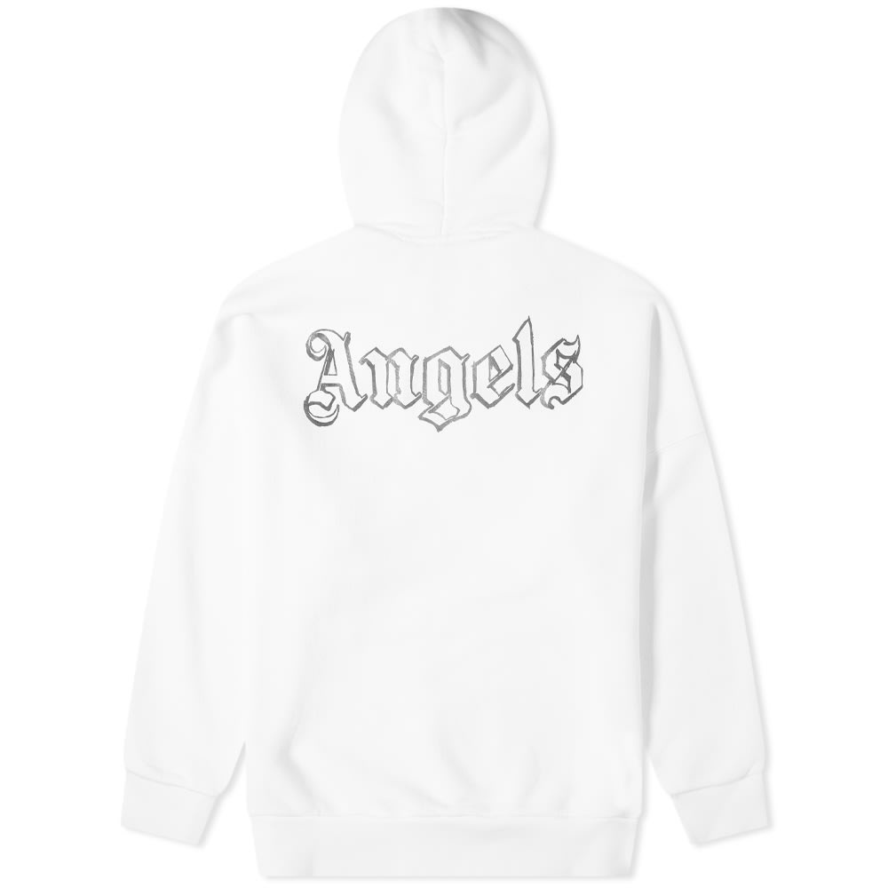 Palm Angels Front And Back Glow In The Dark Logo Popover Hoody - 2