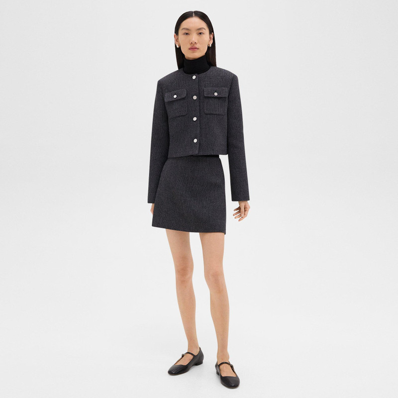 Theory Cardigan Jacket in Tweed outlook