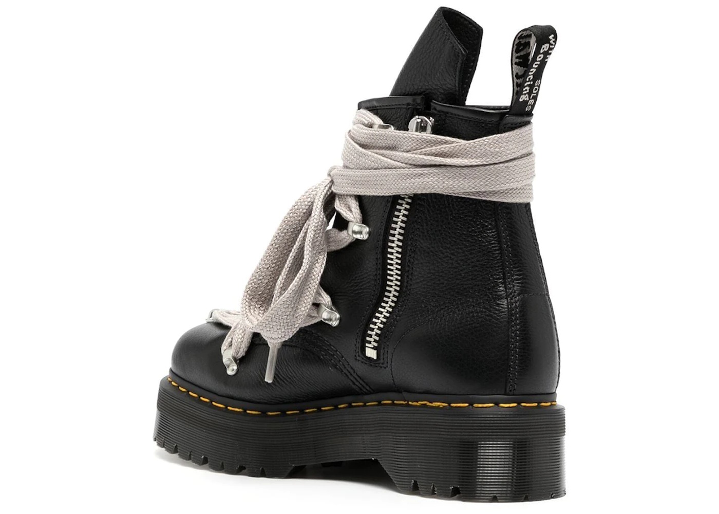 Dr. Martens 1918 Quad Leather Sole Calf Length Boot Rick Owens