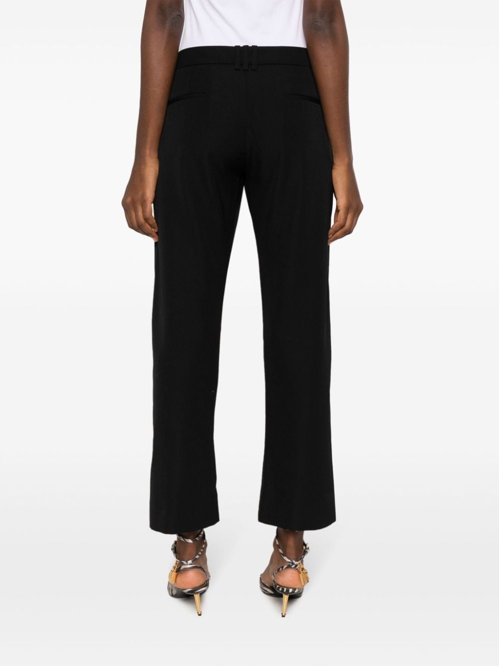 virgin-wool cropped trousers - 4
