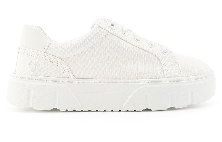 (WMNS) Timberland Laurel Court Low Lace Up Sneakers 'White Canvas' A5ZHGW - 2