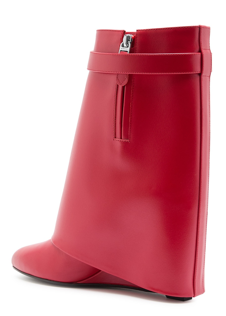 Givenchy Shark Lock 90 Leather Ankle Boots - 2