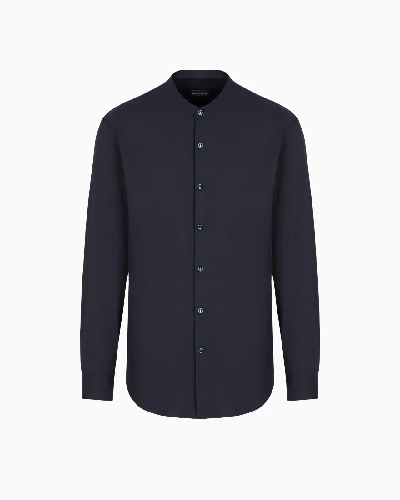 Plain-knit stretch cotton Icon shirt - 1