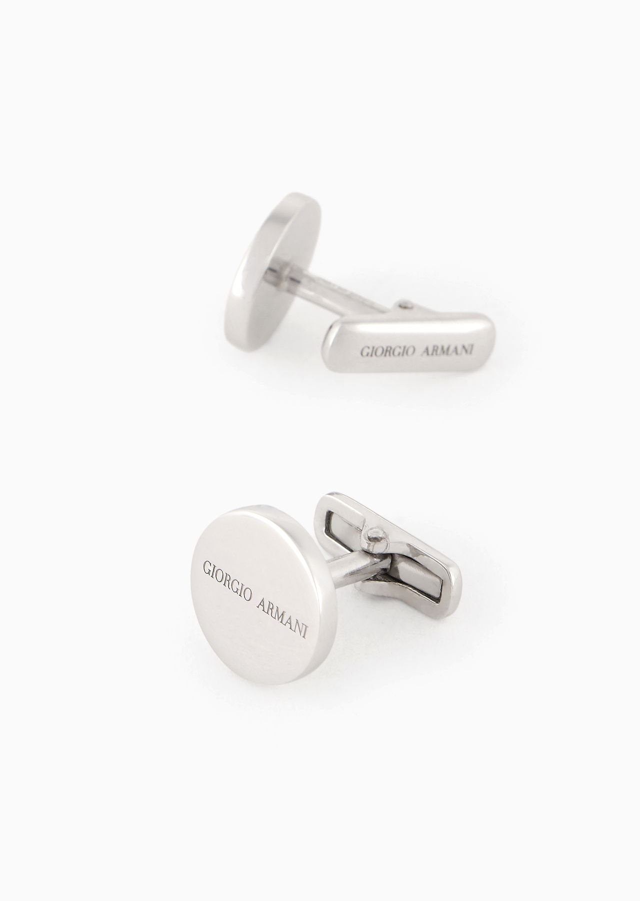 Sterling silver cufflinks with logo - 2
