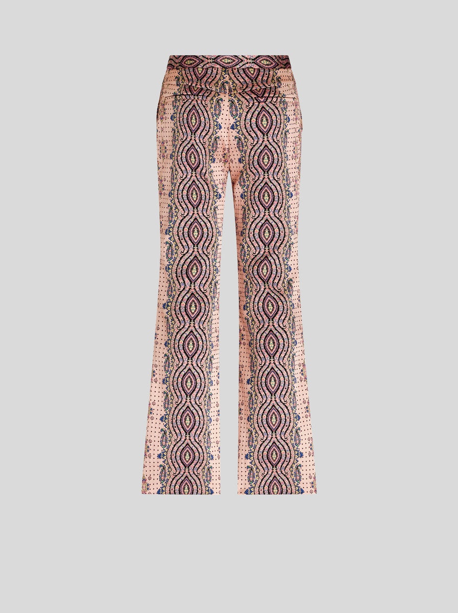 FLARED JACQUARD TROUSERS - 5