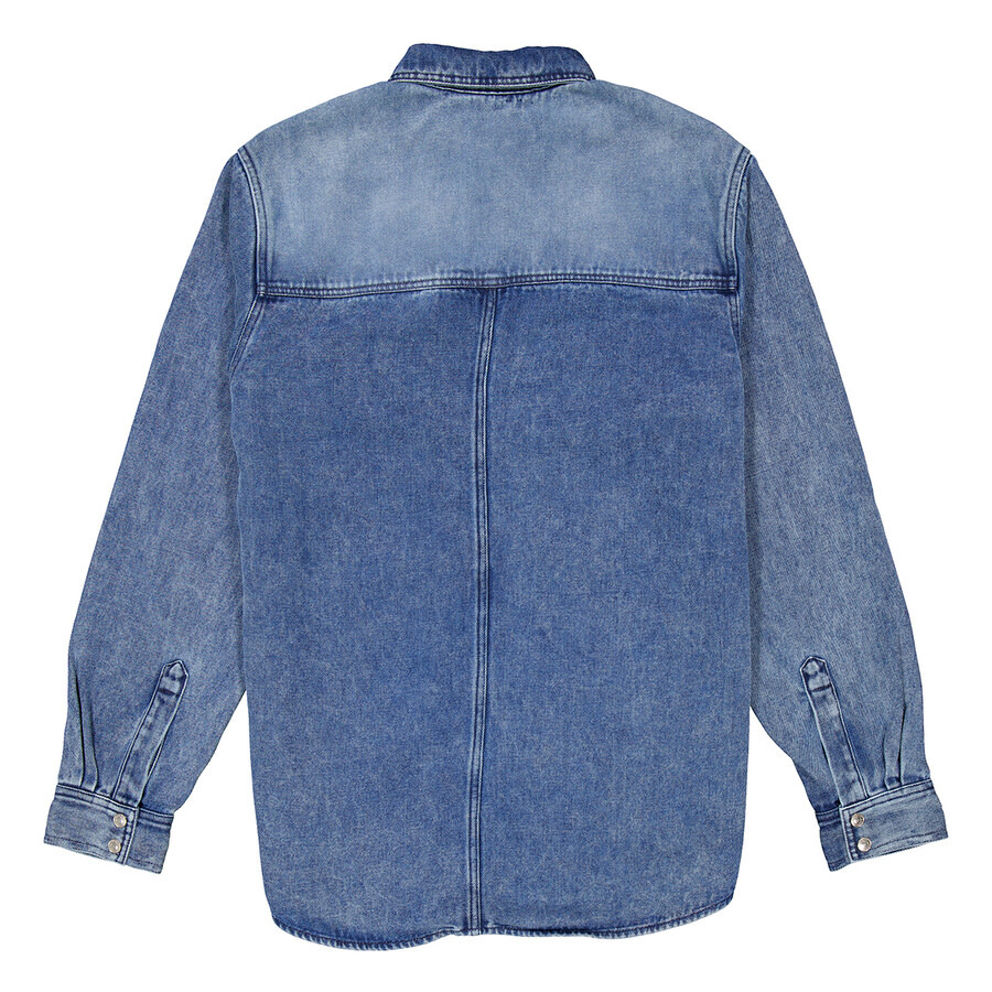 Isabel Marant Tailly Flowy Denim Shirt - 5