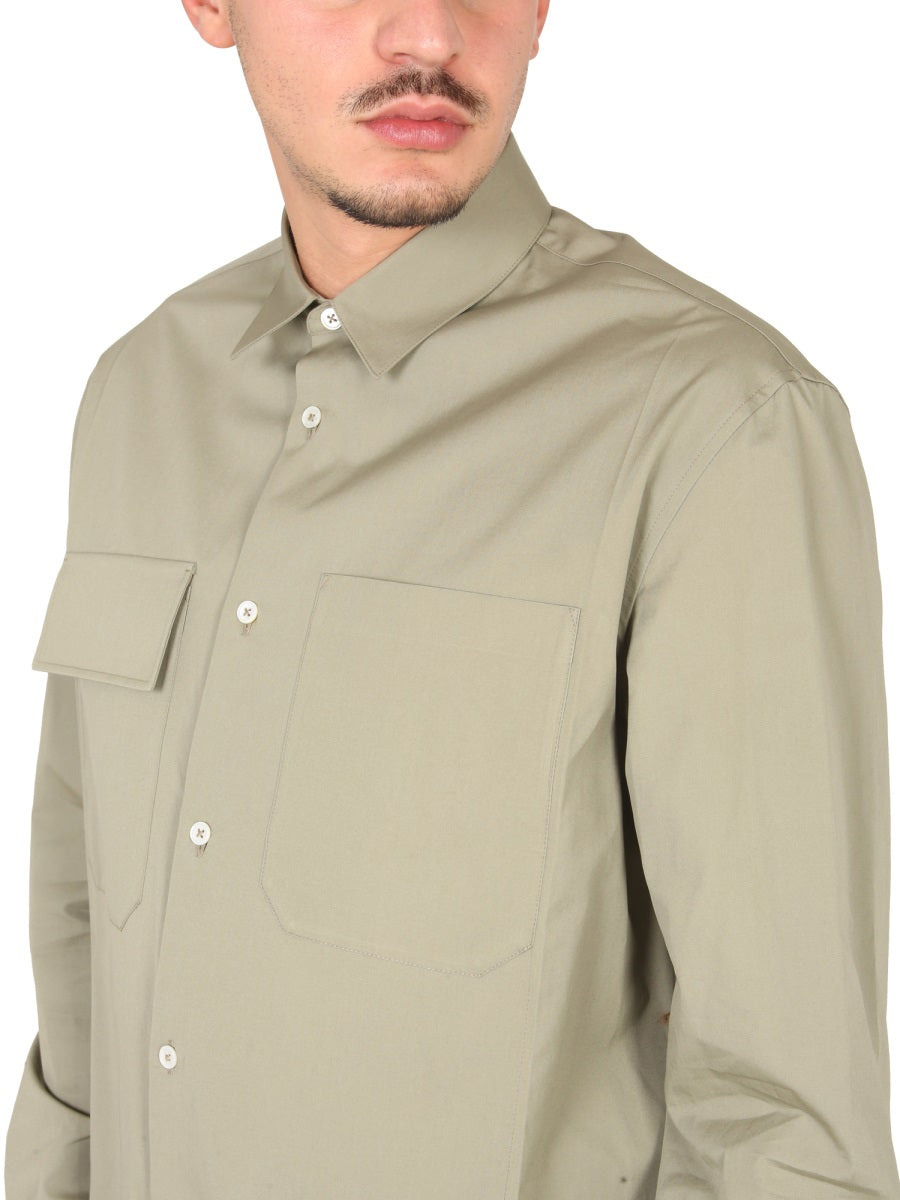 Jil Sander Men Poplin Shirt - 4