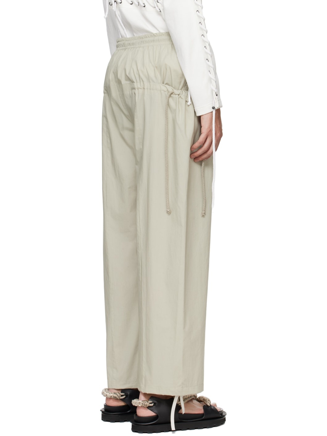 Beige Circle Trousers - 3