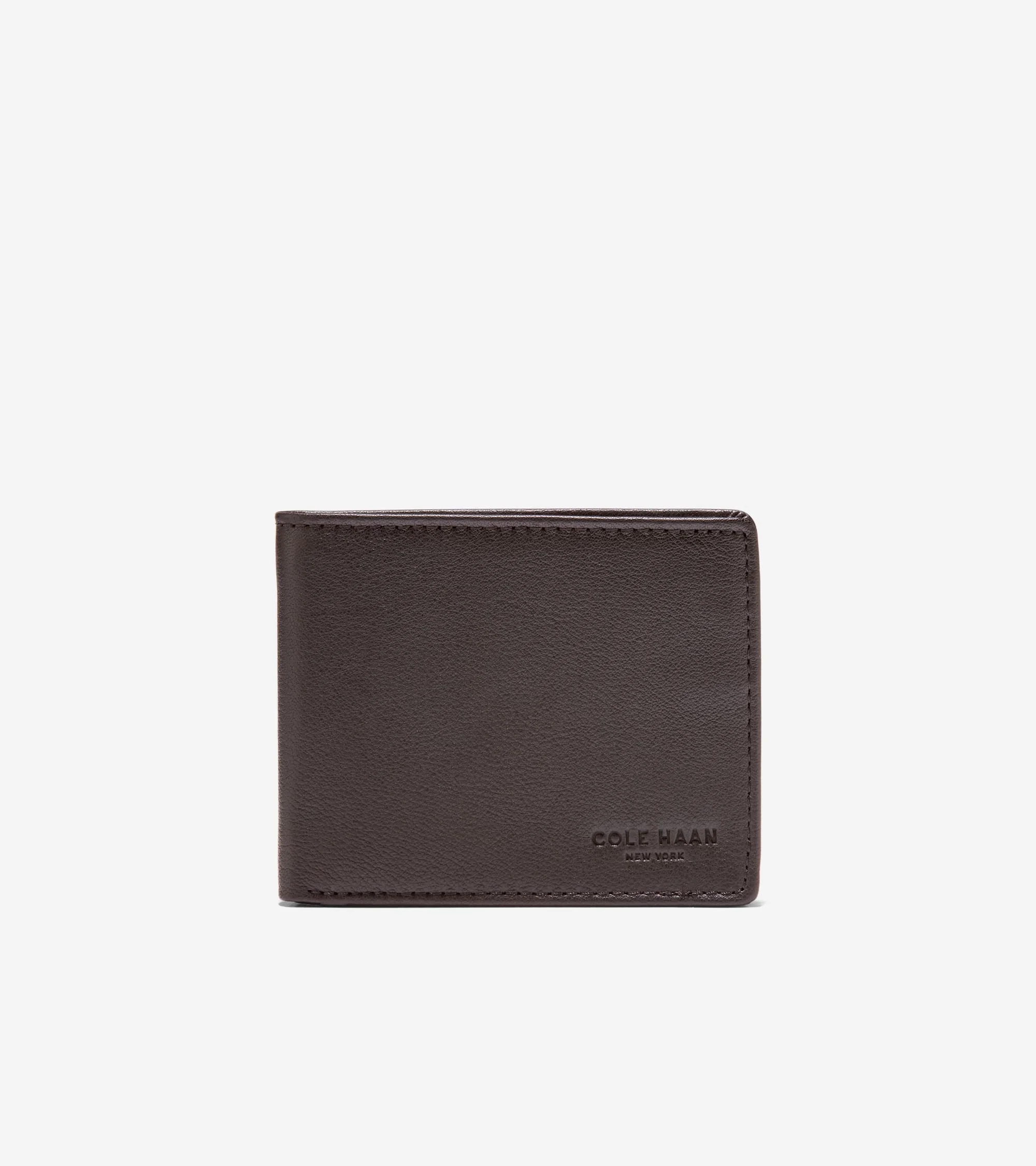 Men's Bifold Wallet with Embossed Logo - 1