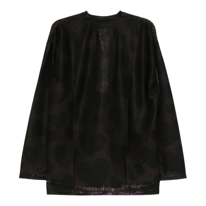 doublet Heart Print Sparkling Long Sleeve T-Shirt outlook