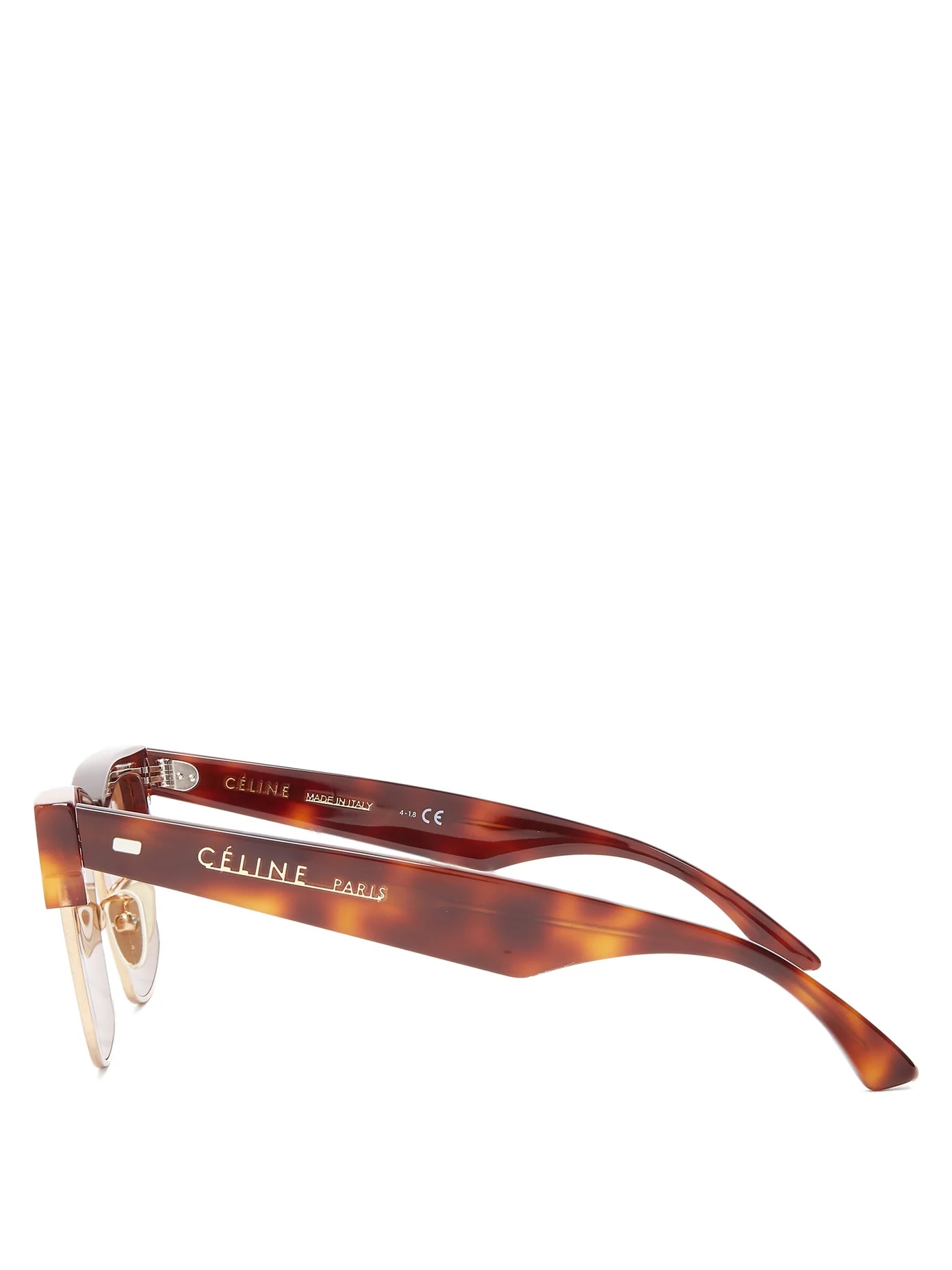 Square tortoiseshell-acetate sunglasses - 3