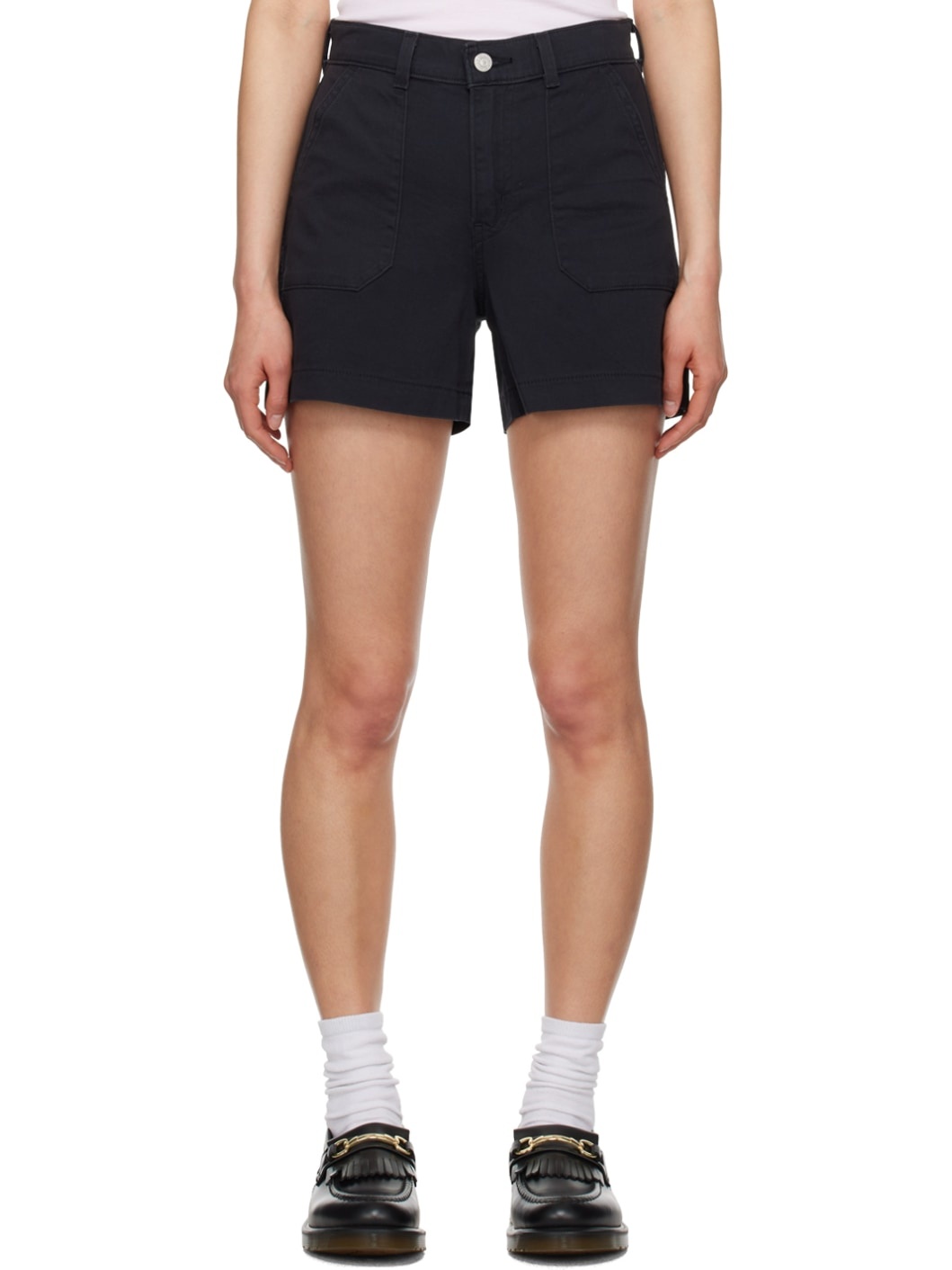 Black ND Utility Denim Shorts - 1