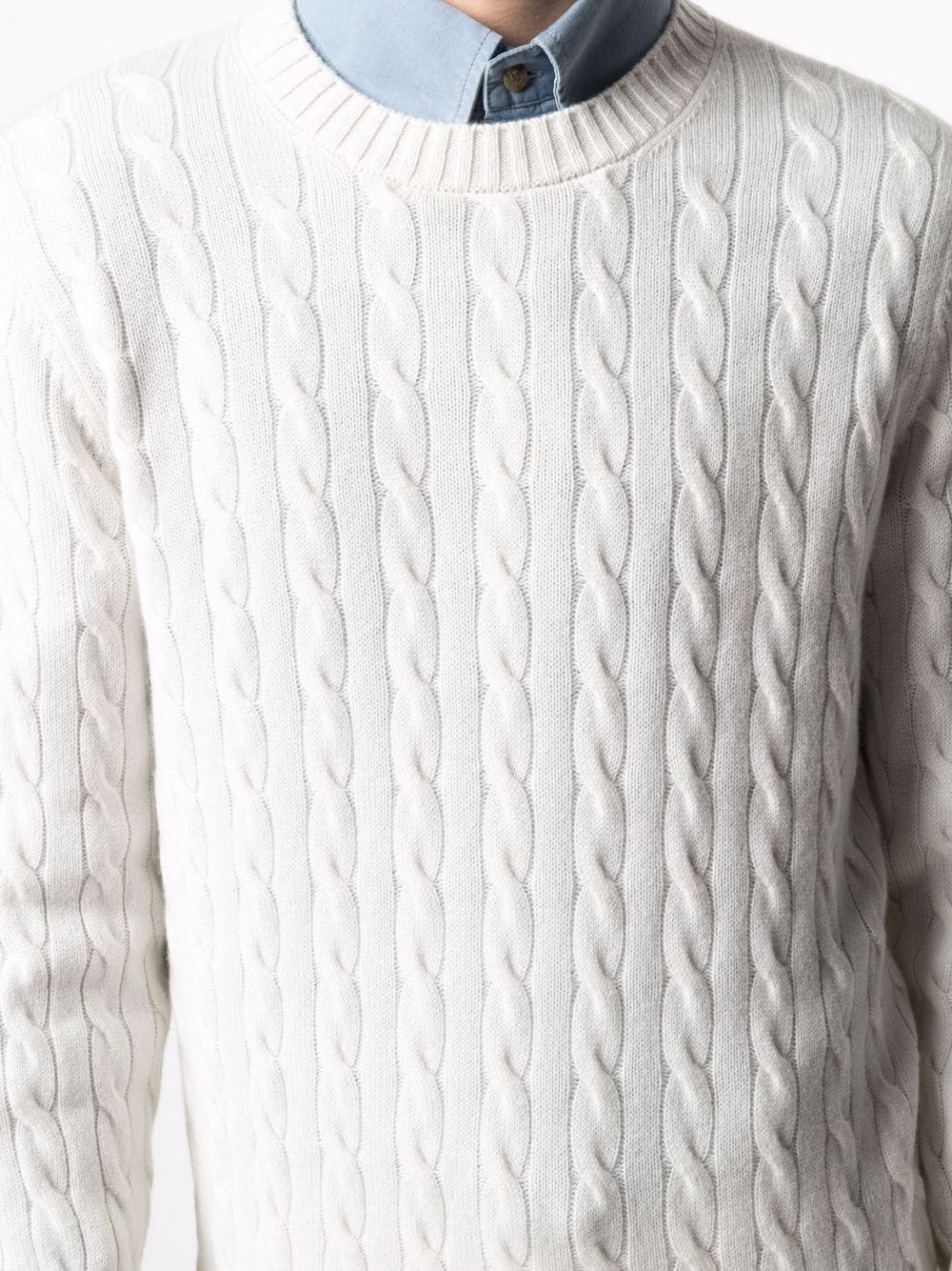 cable-knit cashmere jumper - 5