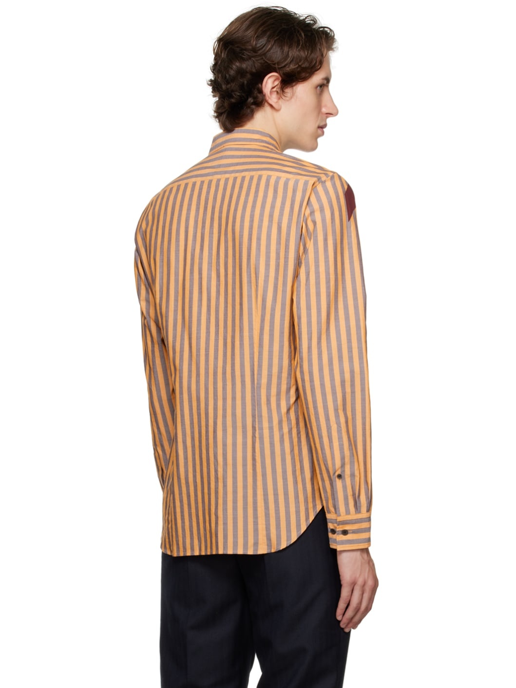 Orange Striped Shirt - 3