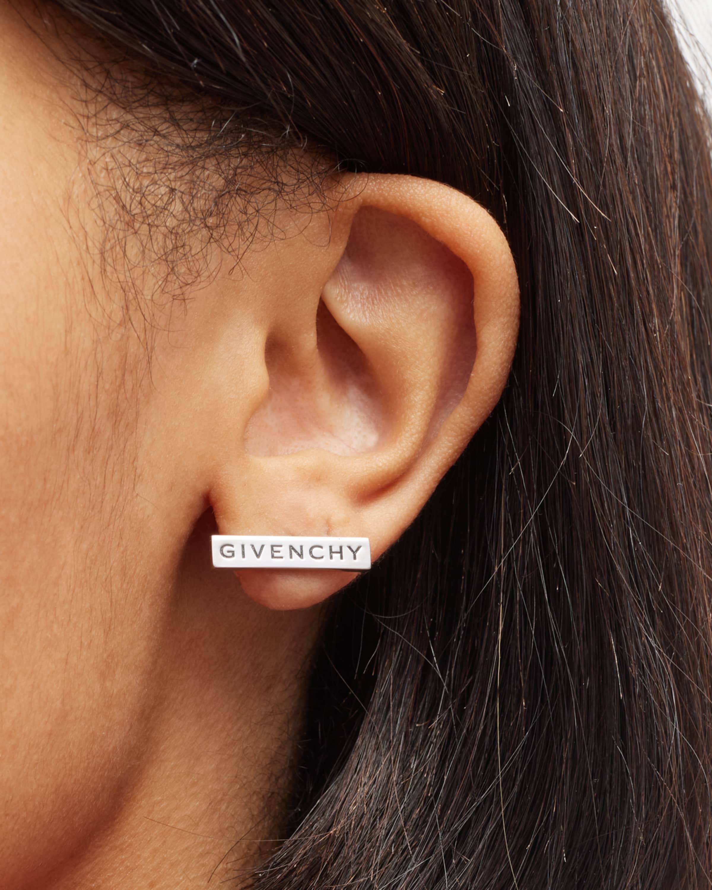 Logo Nameplate Stud Earrings - 2