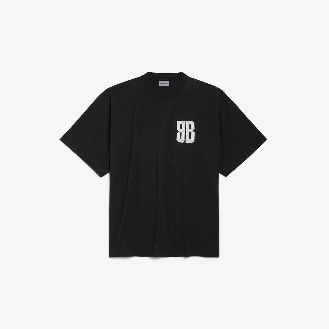 Women's Glitter Tape Type Large Fit T-shirt in Black - 1
