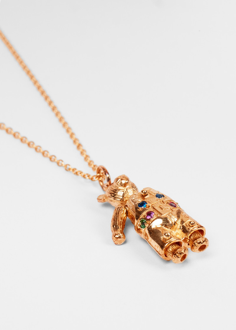 'DAN Articulated Gold Bear' Necklace by Baroque Rocks 3