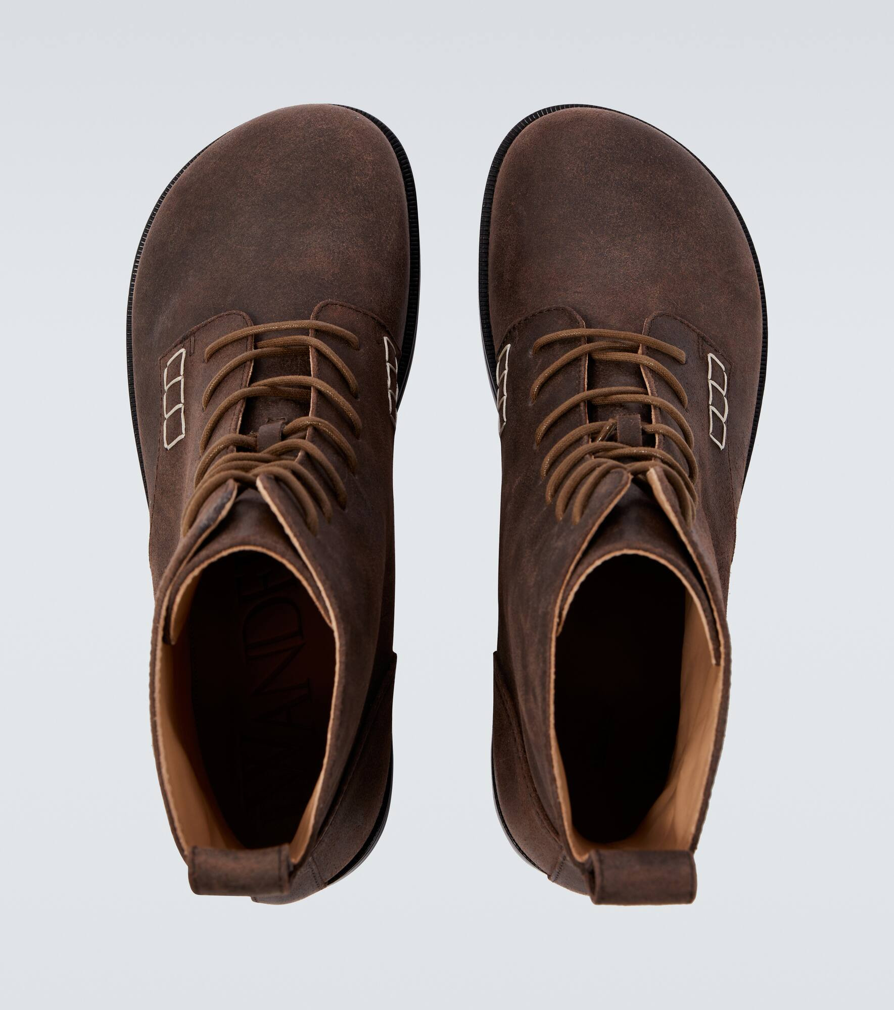Leather lace-up boots - 4