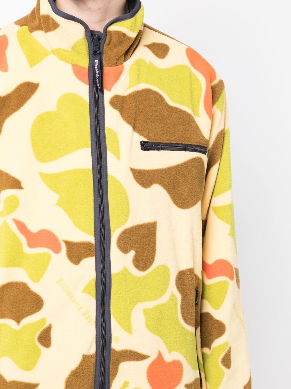 camouflage-print reversible fleece jacket - 5