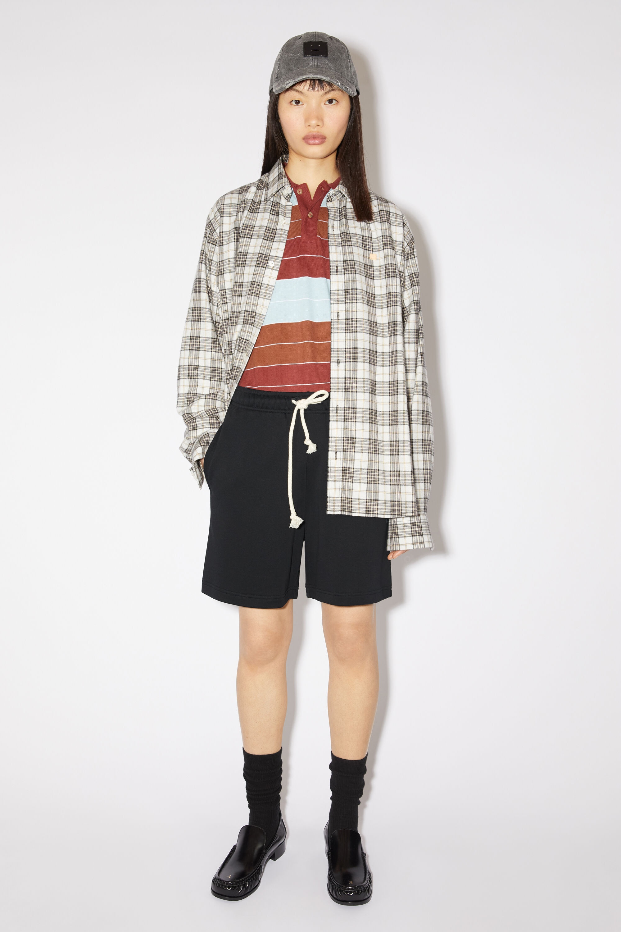 Cotton sweat shorts - Black - 2