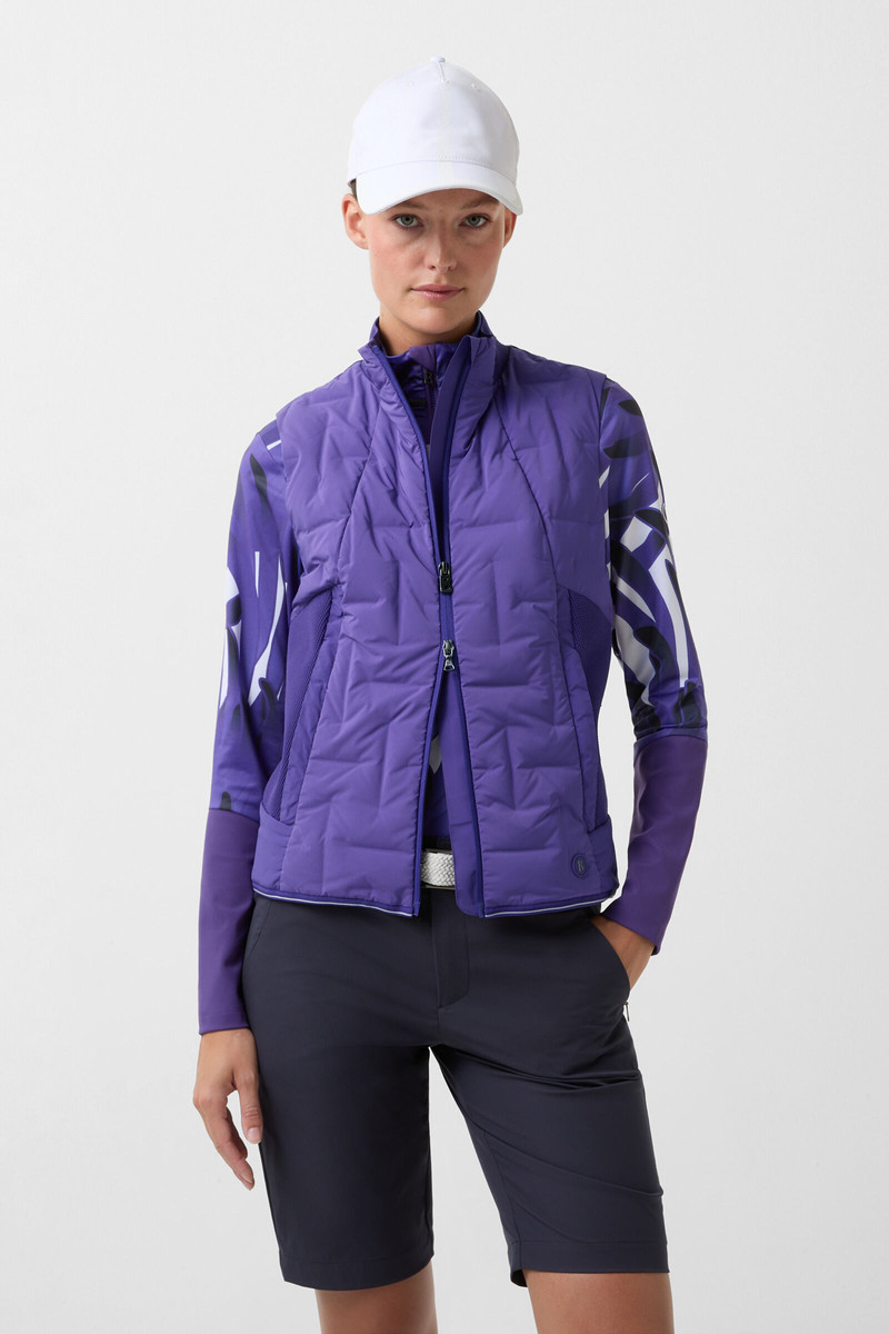 Sia down vest in Violet 2