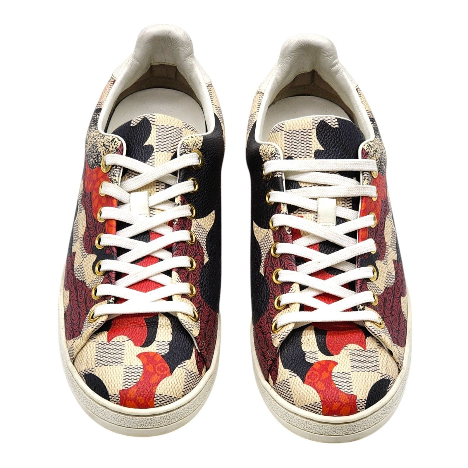 Louis Vuitton Overcloud Lace Up Sneakers Damier Azur Canvas EU 39 US 8.5 - 4