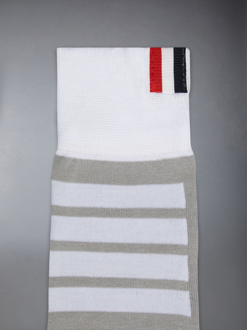 Thom Browne Funmix Classic 4-Bar Jersey Mid Calf Socks outlook