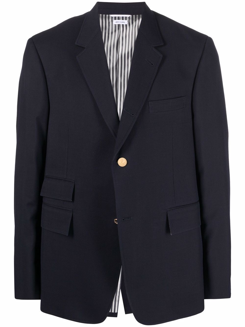 single-breasted wool blazer - 1