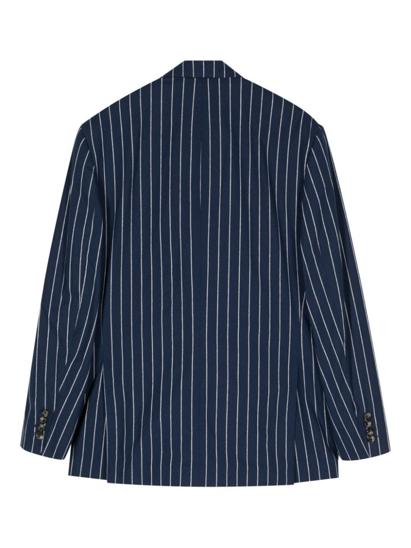 MARINA YEE striped double-breasted blazer outlook