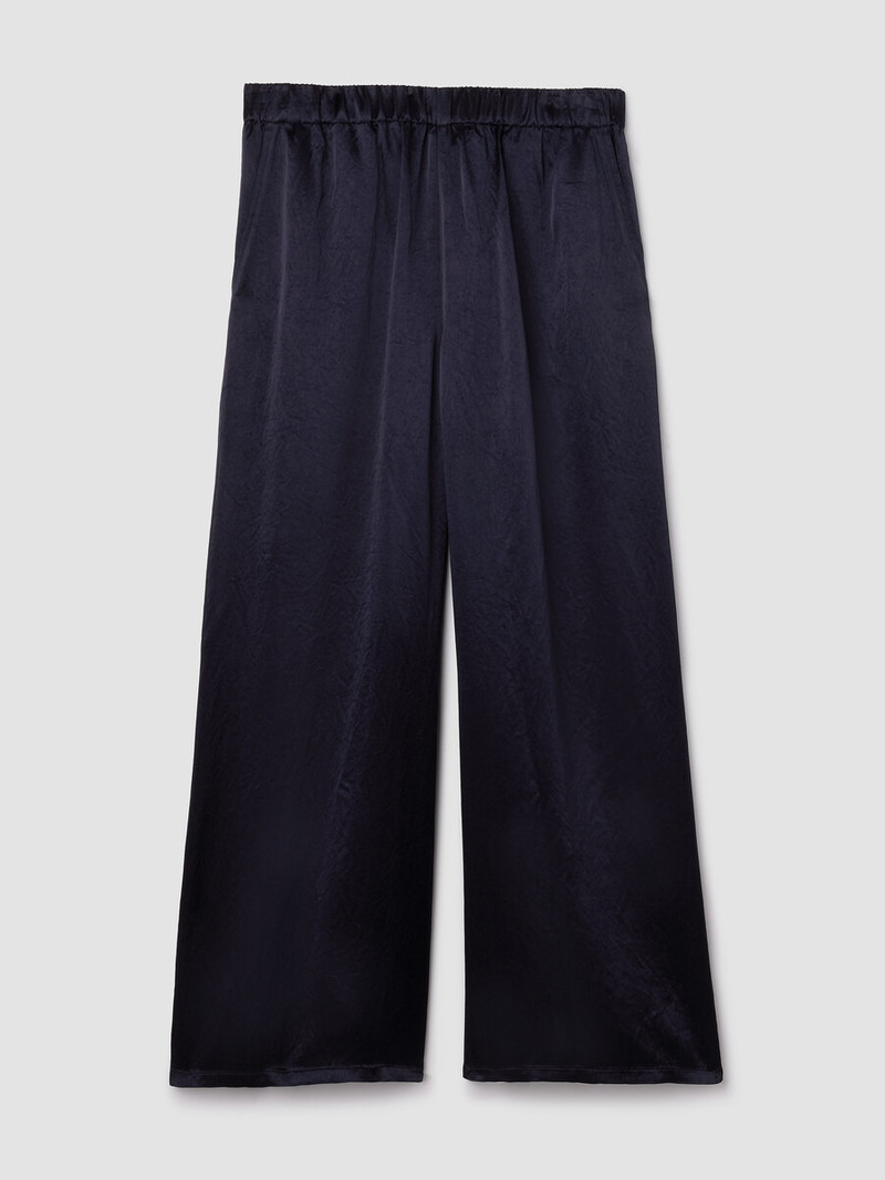Textured Satin Wide-Leg Pant 1