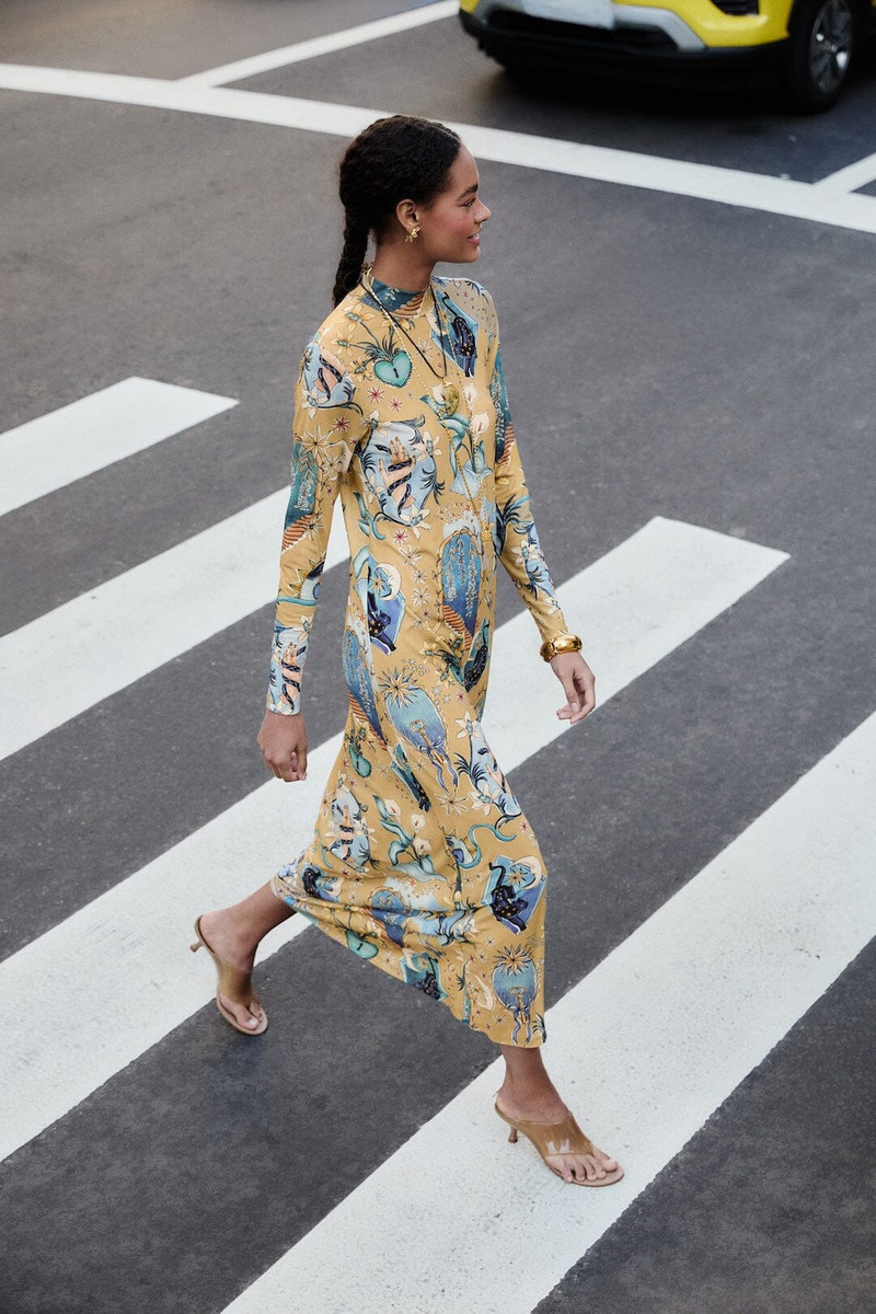 Sand Mystical Long Sleeve Maxi Dress 1