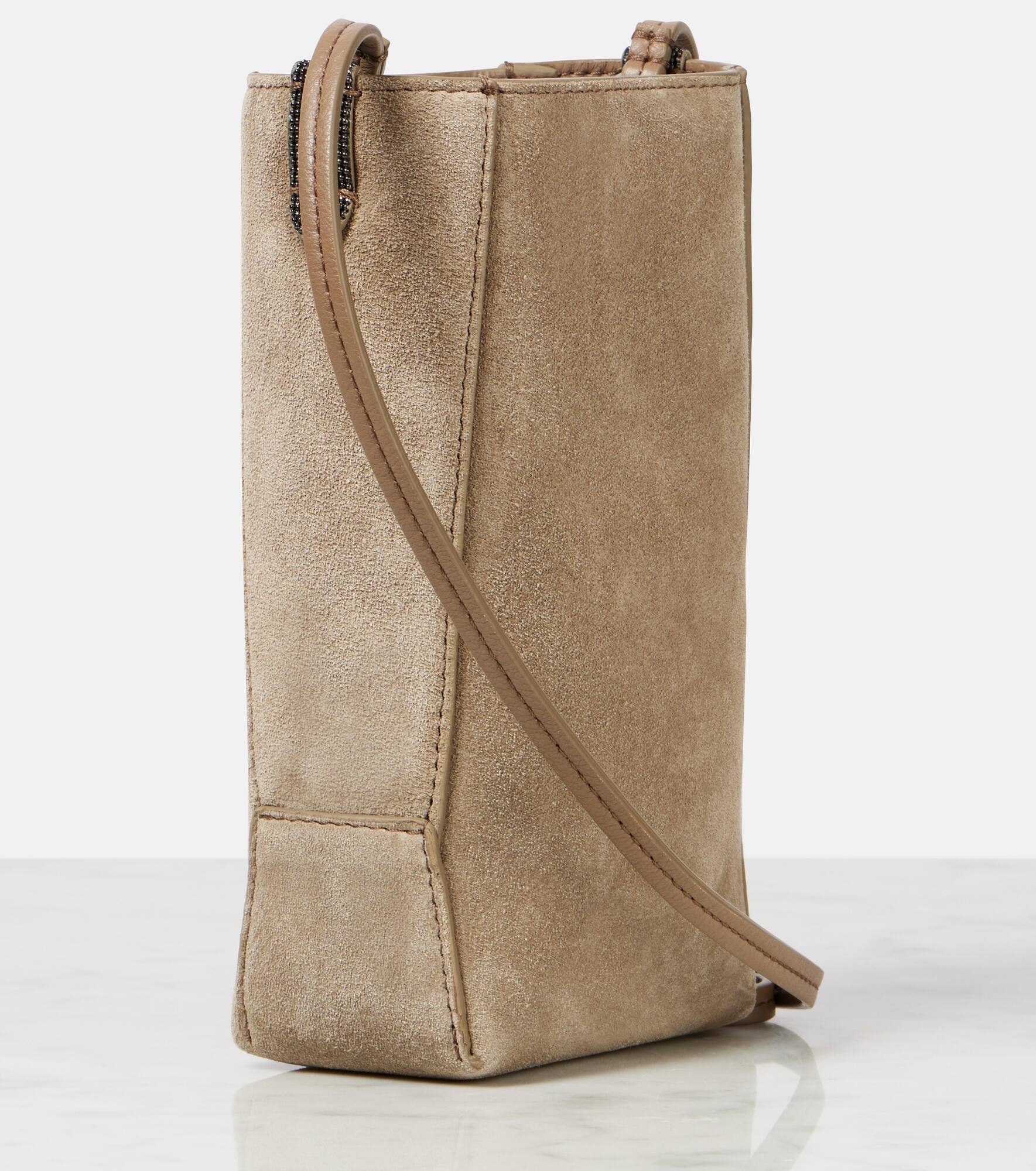 Mini suede crossbody bag - 4