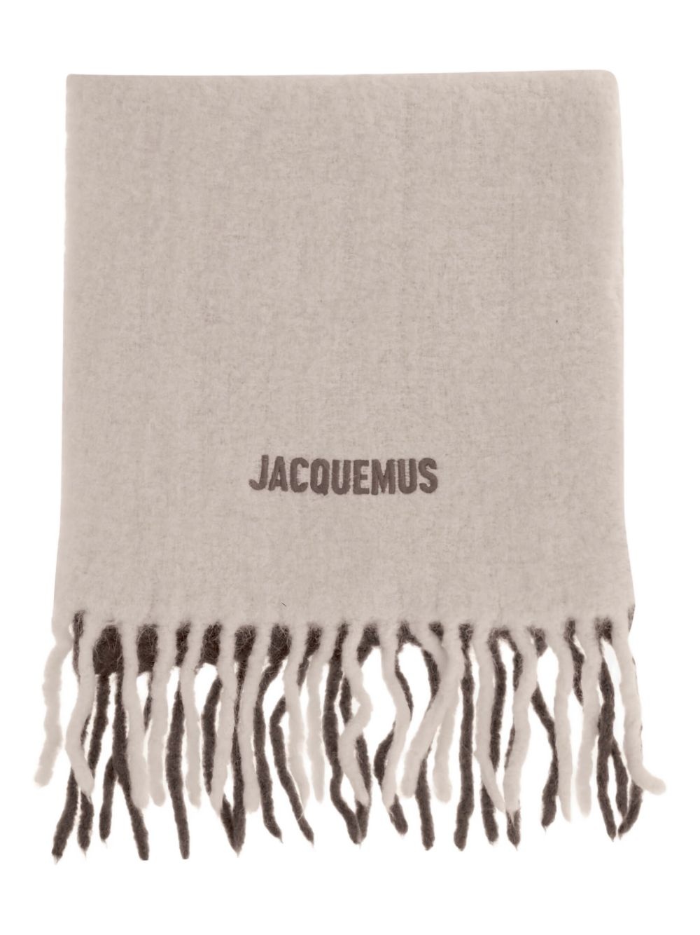 L'écharpe Moisson logo-embroidered fringed scarf - 1