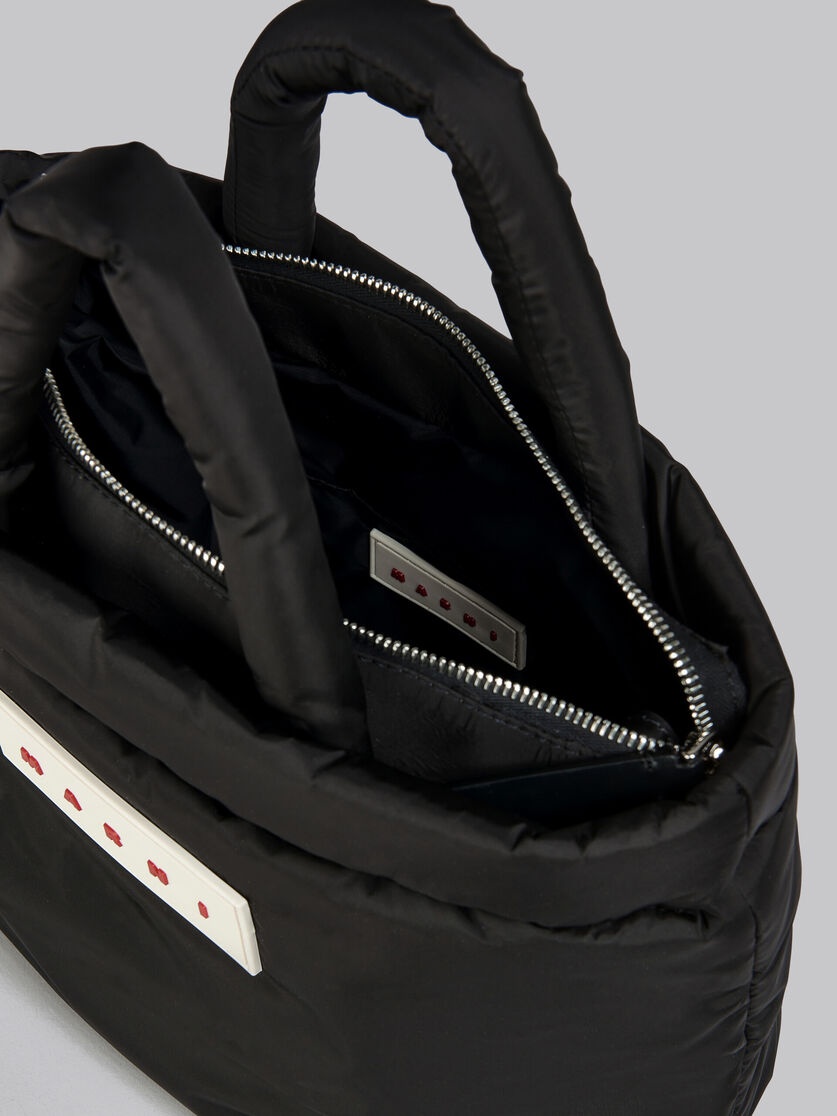 BLACK PUFF MINI TOTE BAG 4