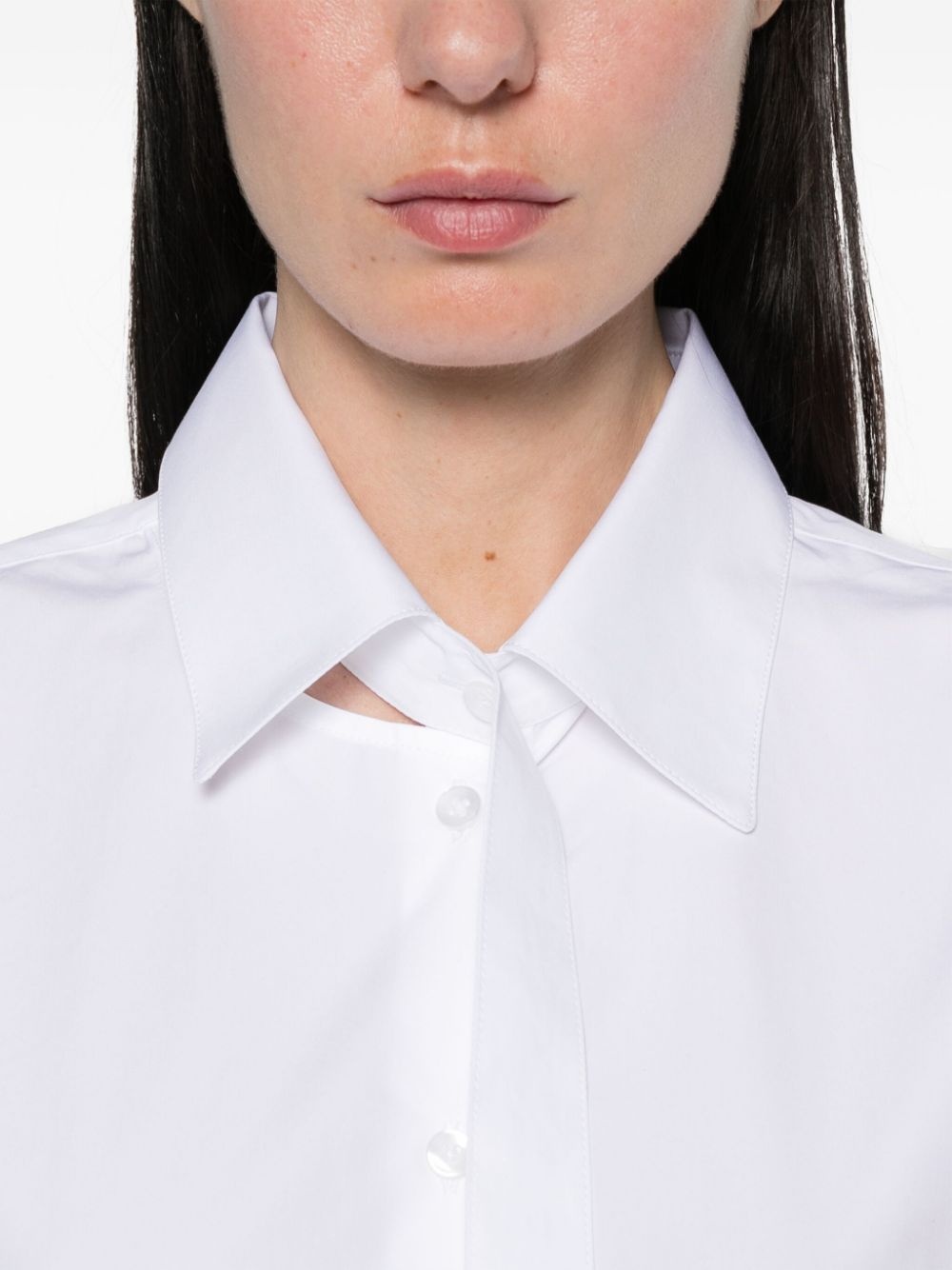 deconstructed cotton shirt - 5