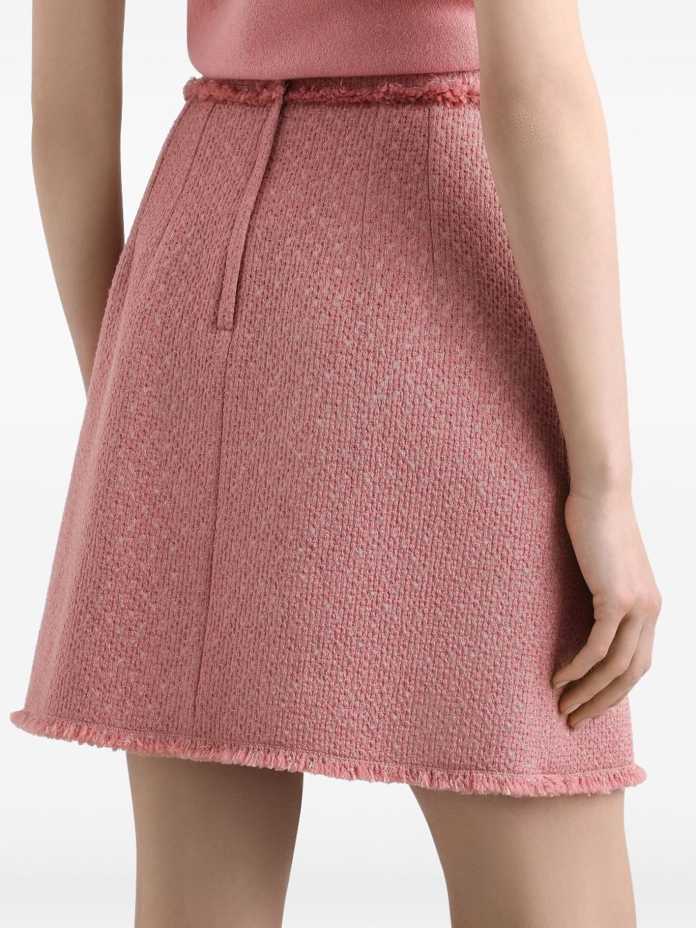 logo-engraved mini skirt - 5