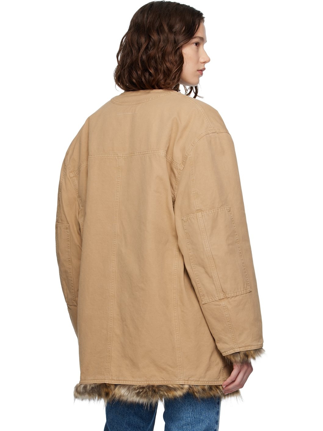 Tan Cotton Canvas Sports Jacket - 3