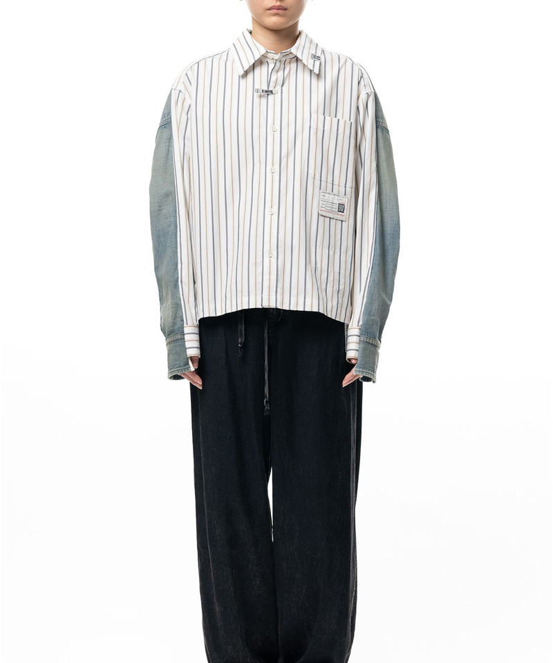 Maison MIHARAYASUHIRO Front Back Combined Stripe Shirt outlook