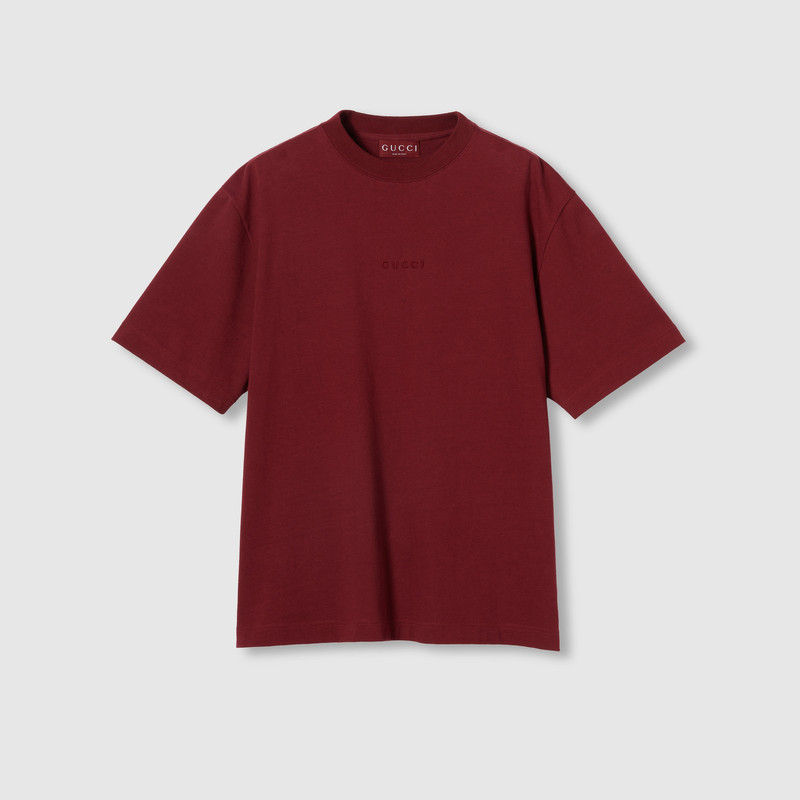 Cotton jersey T-shirt with embroidery 1